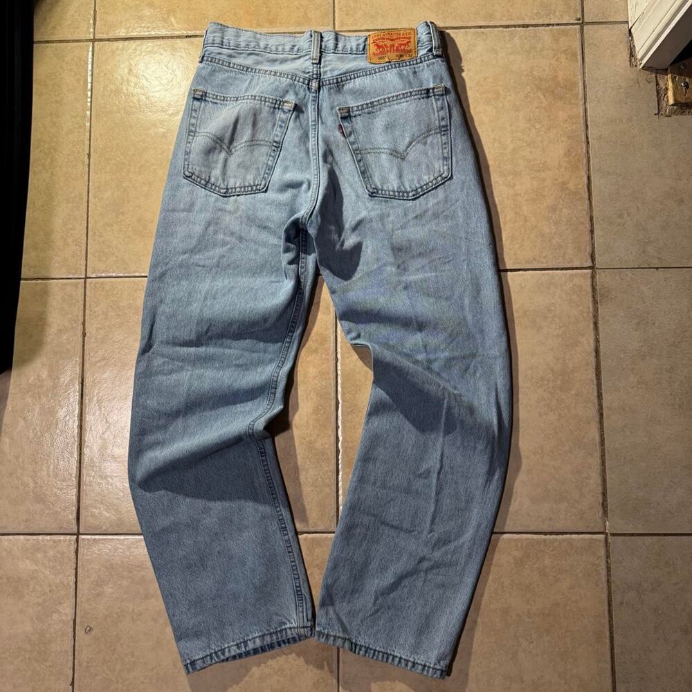 Vintage y2k levis 565 blue denim jeans size 30 in mens